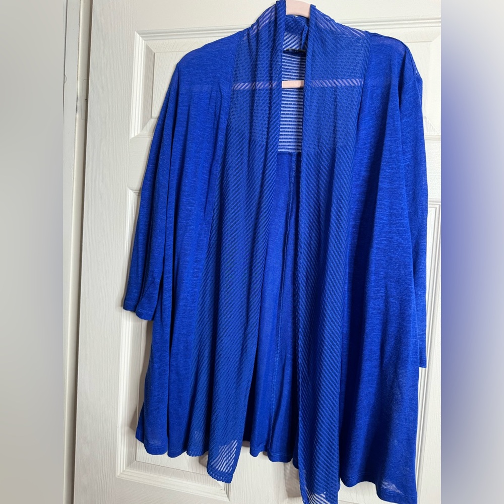 Cable & Gauge Vibrant Blue Cardigan